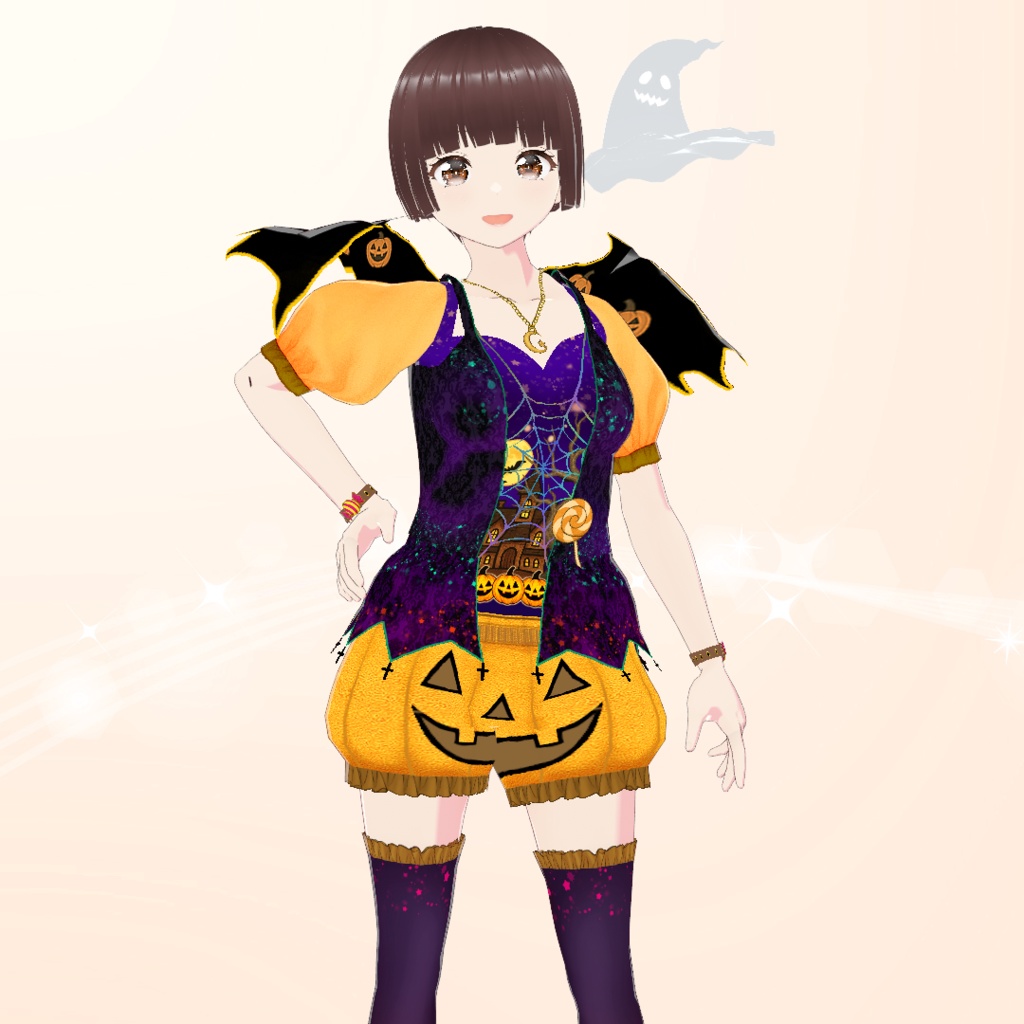 【VRoid】ハロウィン衣装 パンプキン・パレード