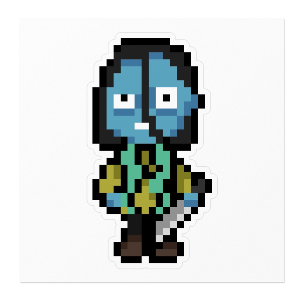 たこいかドットステッカー