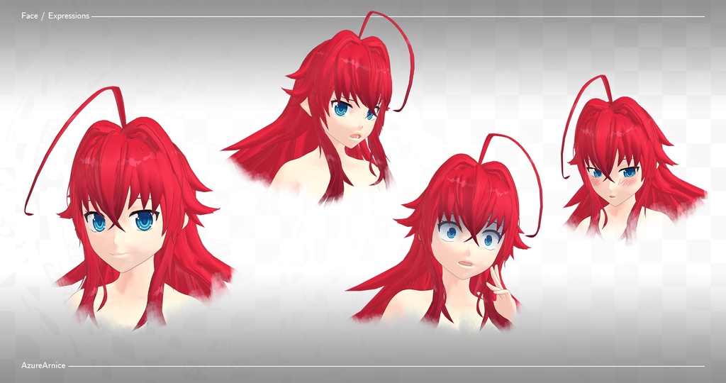 Highschool DxD - Rias Gremory MMD Model