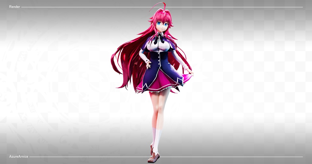 Highschool DxD - Rias Gremory MMD Model