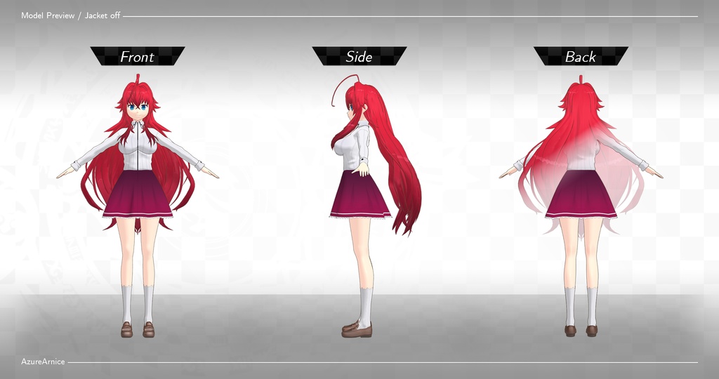 Highschool DxD - Rias Gremory MMD Model