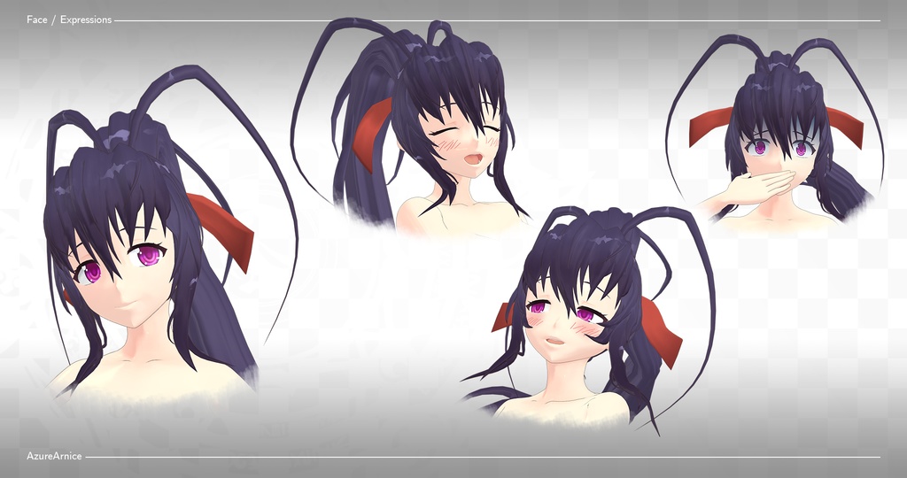 Highschool DxD - Akeno Himejima MMD Model