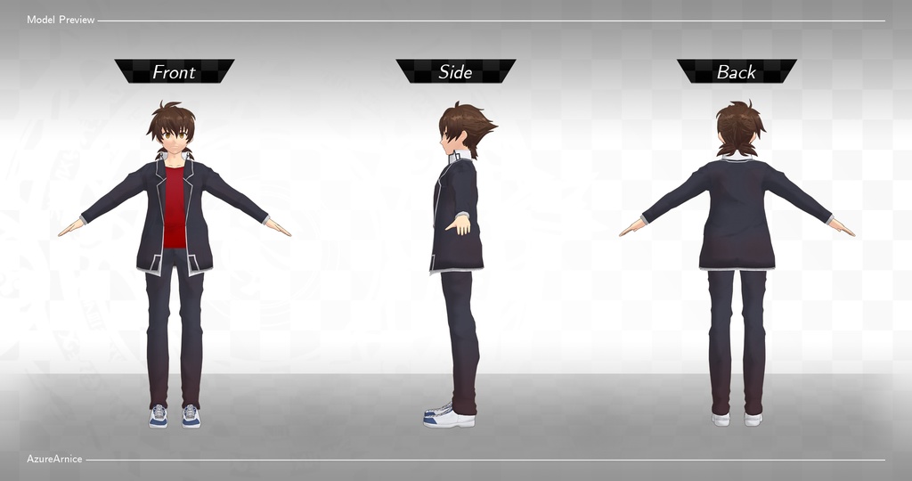 Highschool DxD - Issei Hyoudou MMD Model