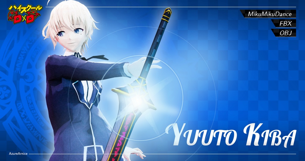 Highschool DxD - Yuuto Kiba MMD Model