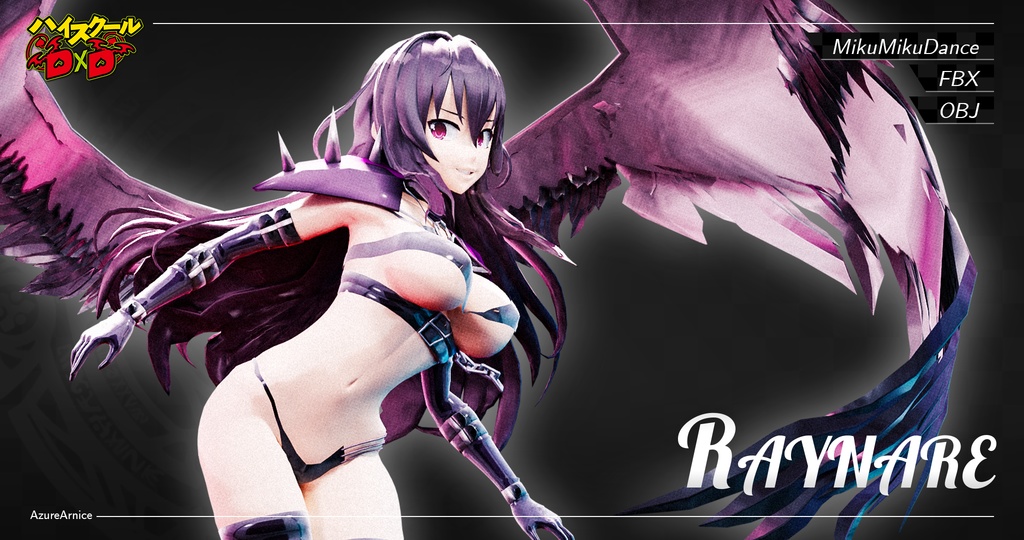 Highschool DxD - Raynare MMD Model