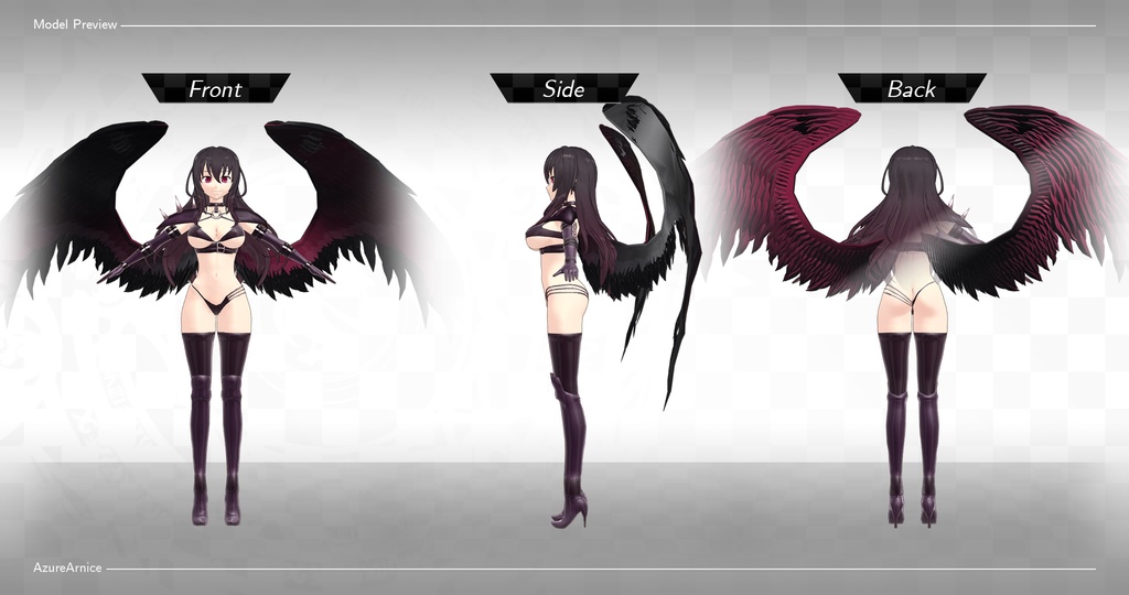 Highschool DxD - Raynare MMD Model