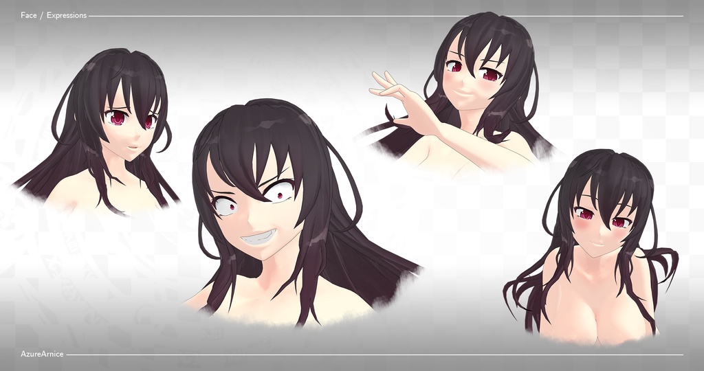 Highschool DxD - Raynare MMD Model