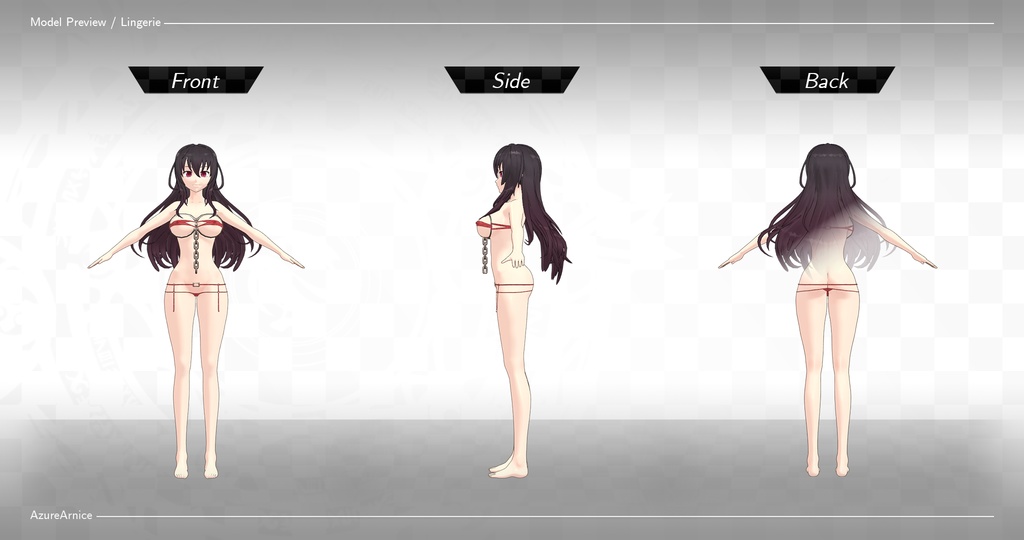 Highschool DxD - Raynare MMD Model