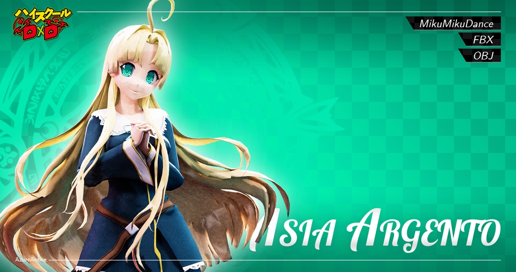 Highschool DxD - Asia Argento MMD Model