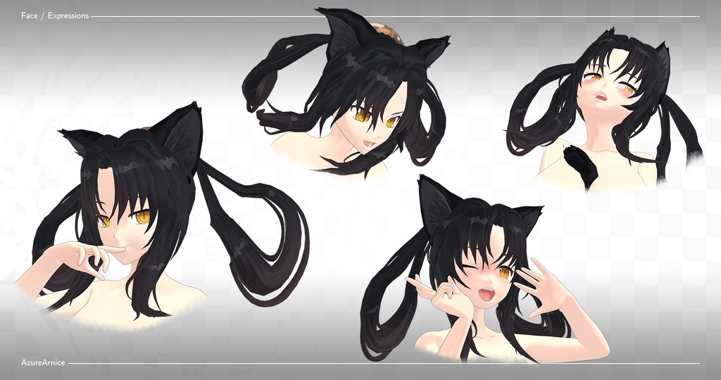 Highschool DxD - Kuroka Toujou MMD Model