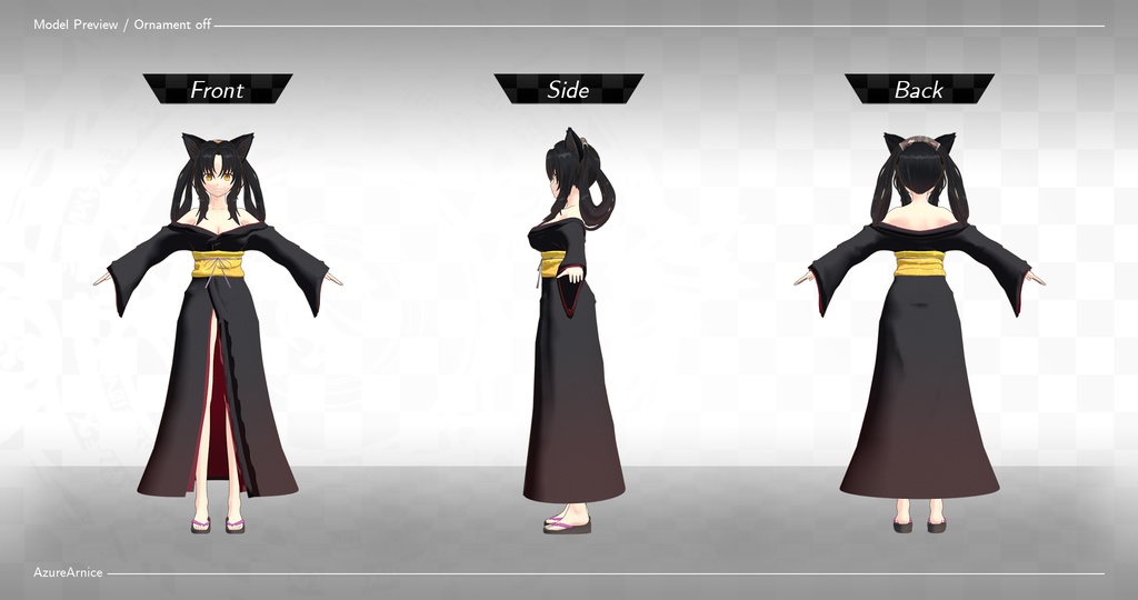 Highschool DxD - Kuroka Toujou MMD Model