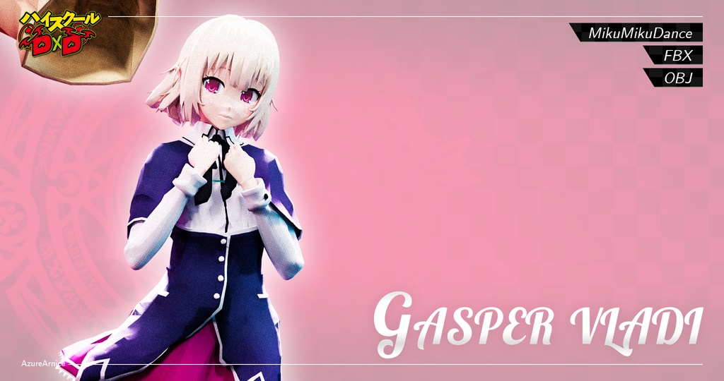 Highschool DxD - Gasper Vladi MMD Model