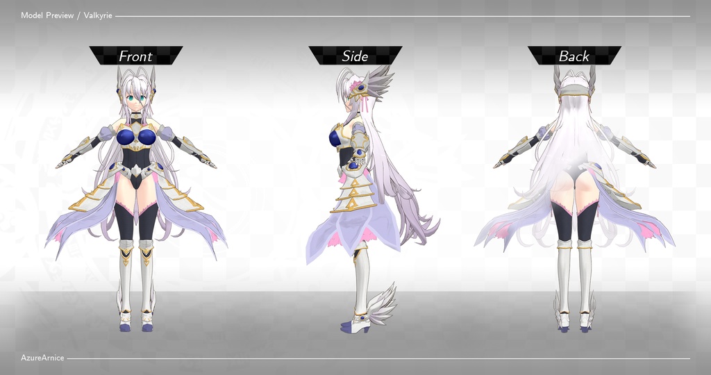 Highschool DxD - Rossweisse MMD Model