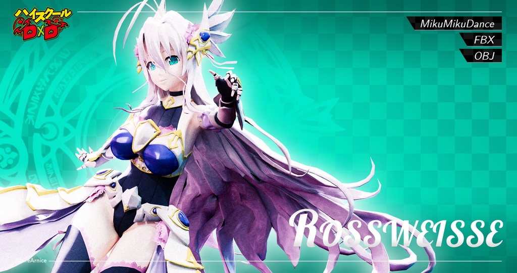 Highschool DxD - Rossweisse MMD Model