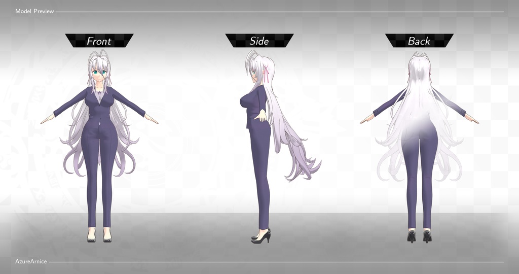 Highschool DxD - Rossweisse MMD Model