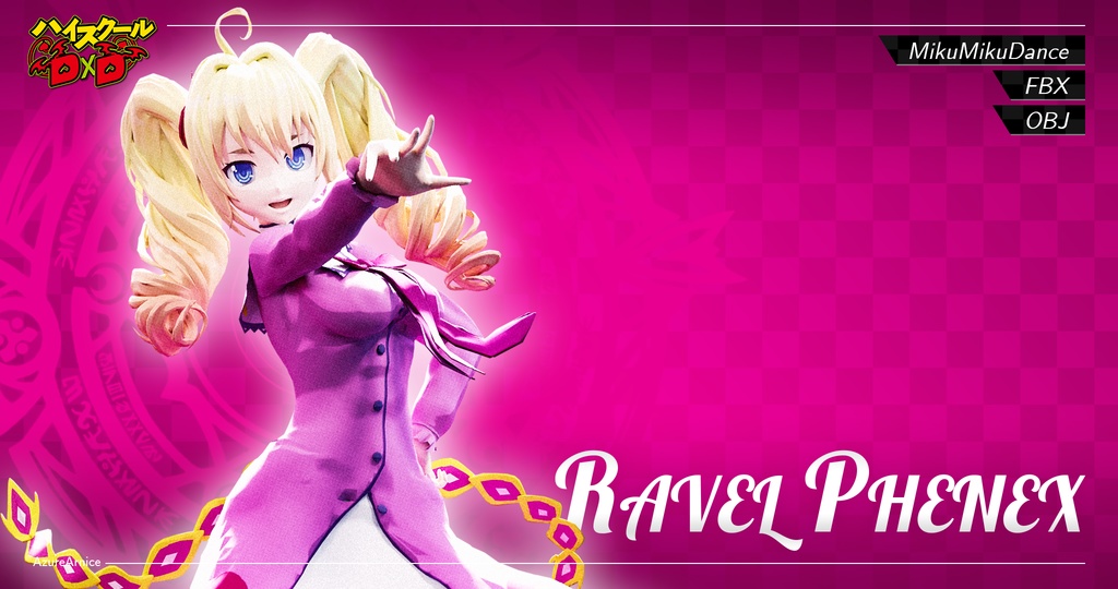 Highschool DxD - Ravel Phenex MMD Model