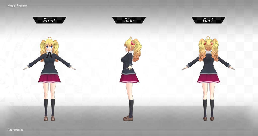 Highschool DxD - Ravel Phenex MMD Model