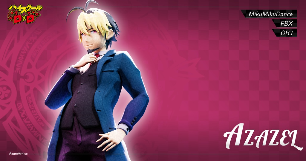 Highschool DxD - Azazel MMD Model