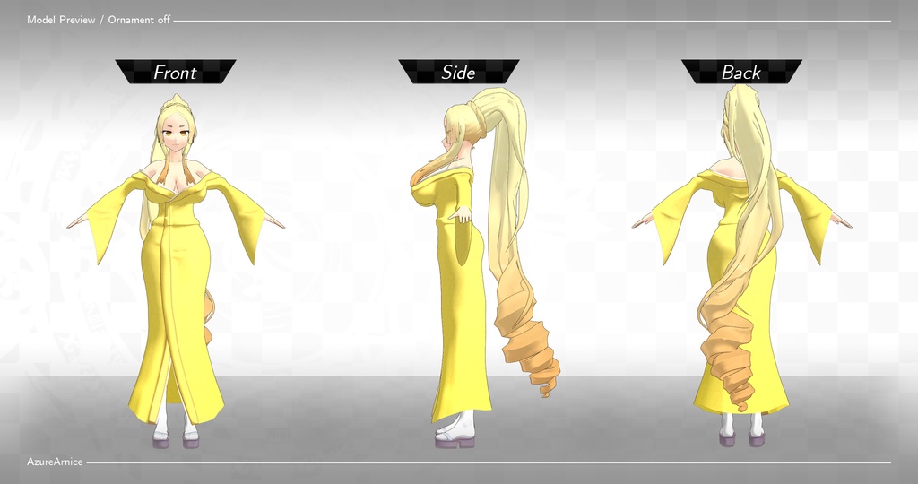Highschool DxD - Yasaka MMD Model
