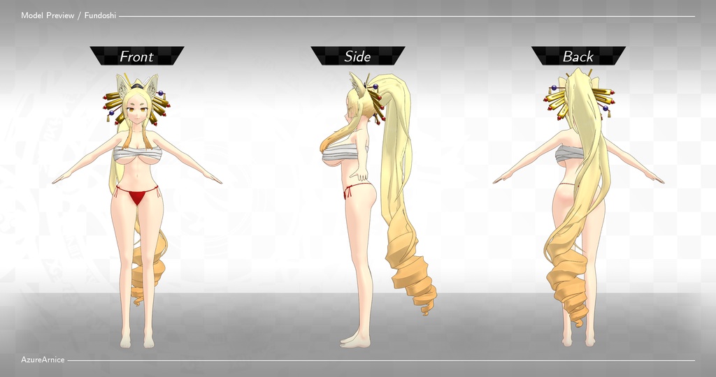 Highschool DxD - Yasaka MMD Model