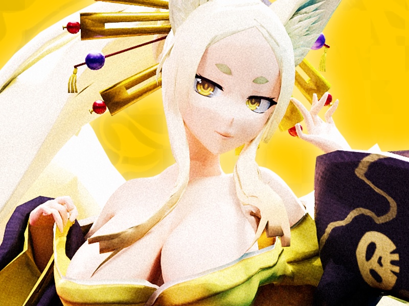 Highschool DxD - Yasaka MMD Model