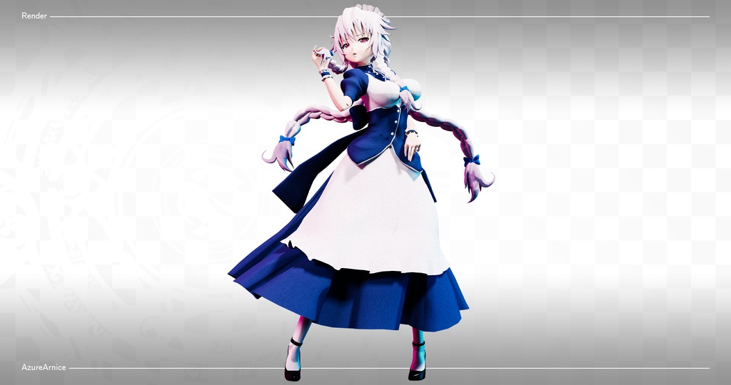 Highschool DxD - Grayfia Lucifuge MMD Model