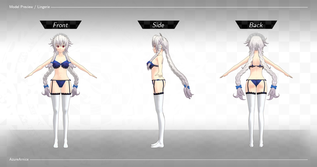 Highschool DxD - Grayfia Lucifuge MMD Model