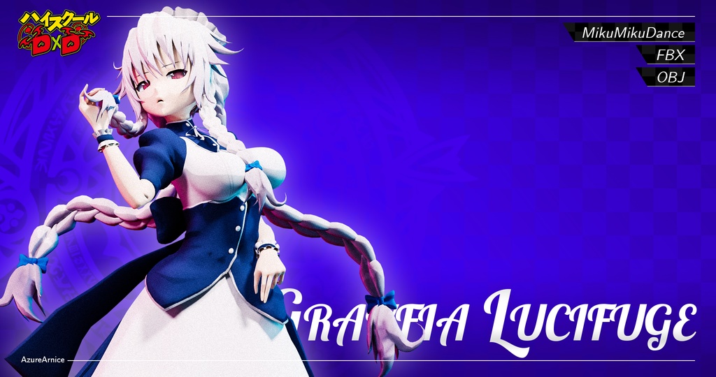 Highschool DxD - Grayfia Lucifuge MMD Model