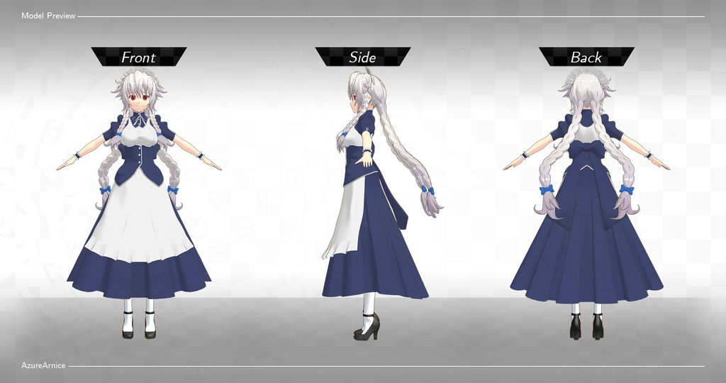 Highschool DxD - Grayfia Lucifuge MMD Model