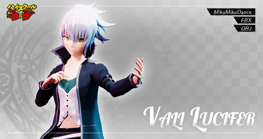 Highschool DxD - Vali Lucifer MMD Model