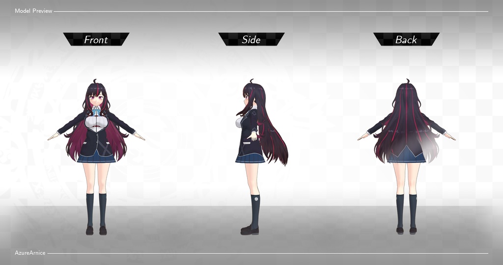 Highschool DxD - Zekka Miyamoto MMD Model