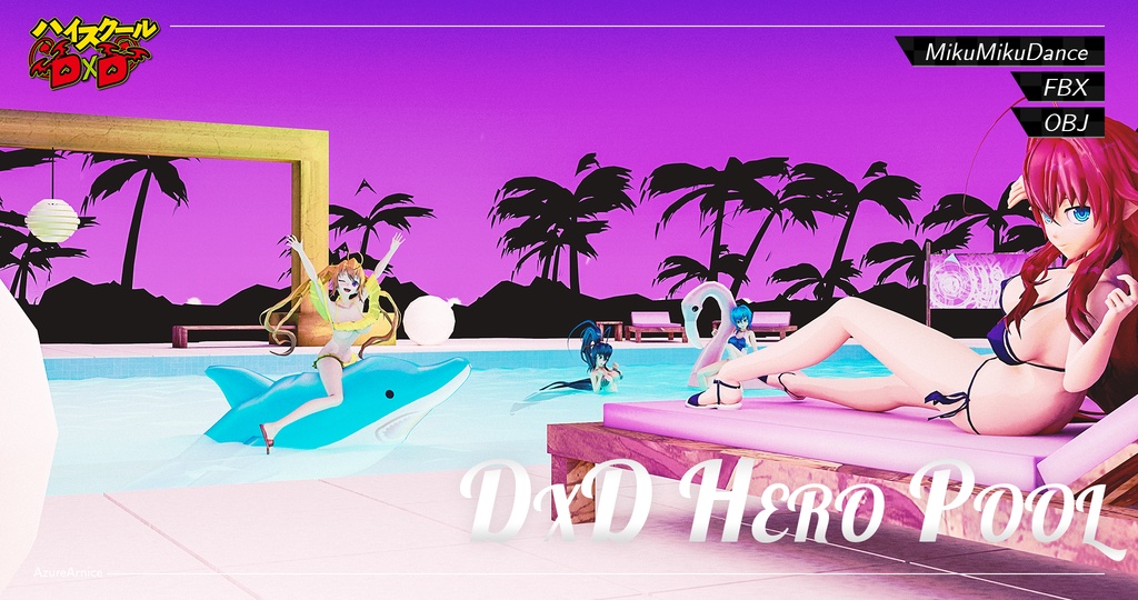 Highschool DxD - HERO Pool Stage MMD