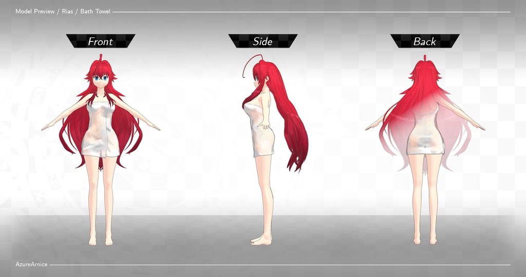 Highschool DxD - Bath Towels A - Additional Attire