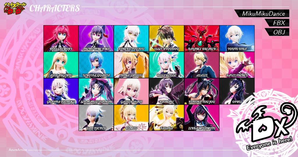 Highschool DxD - Complete Character Bundle