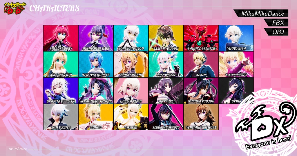 Highschool DxD - Complete Character Bundle