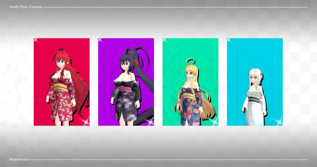 Highschool DxD - Kimonos - Additional Attire