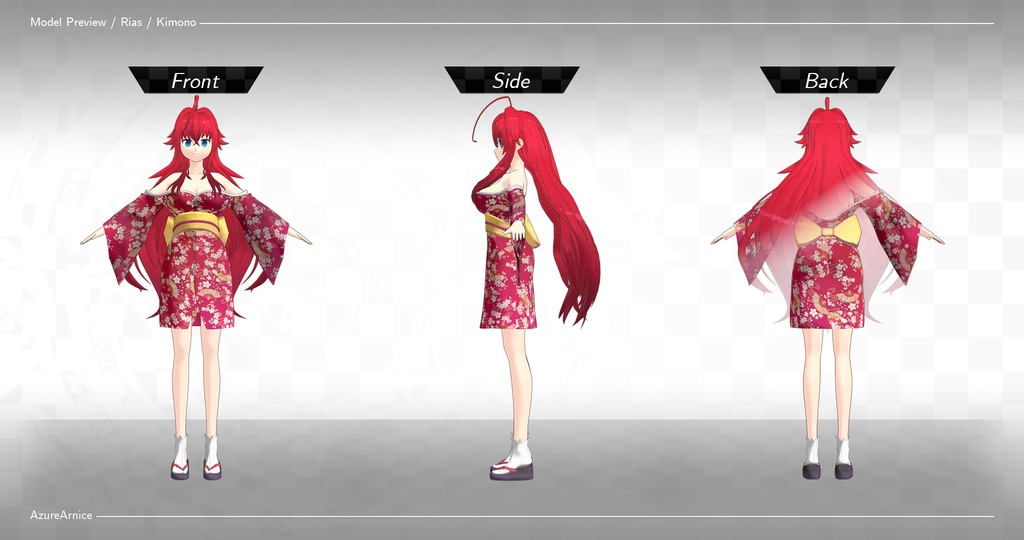 Highschool DxD - Kimonos - Additional Attire
