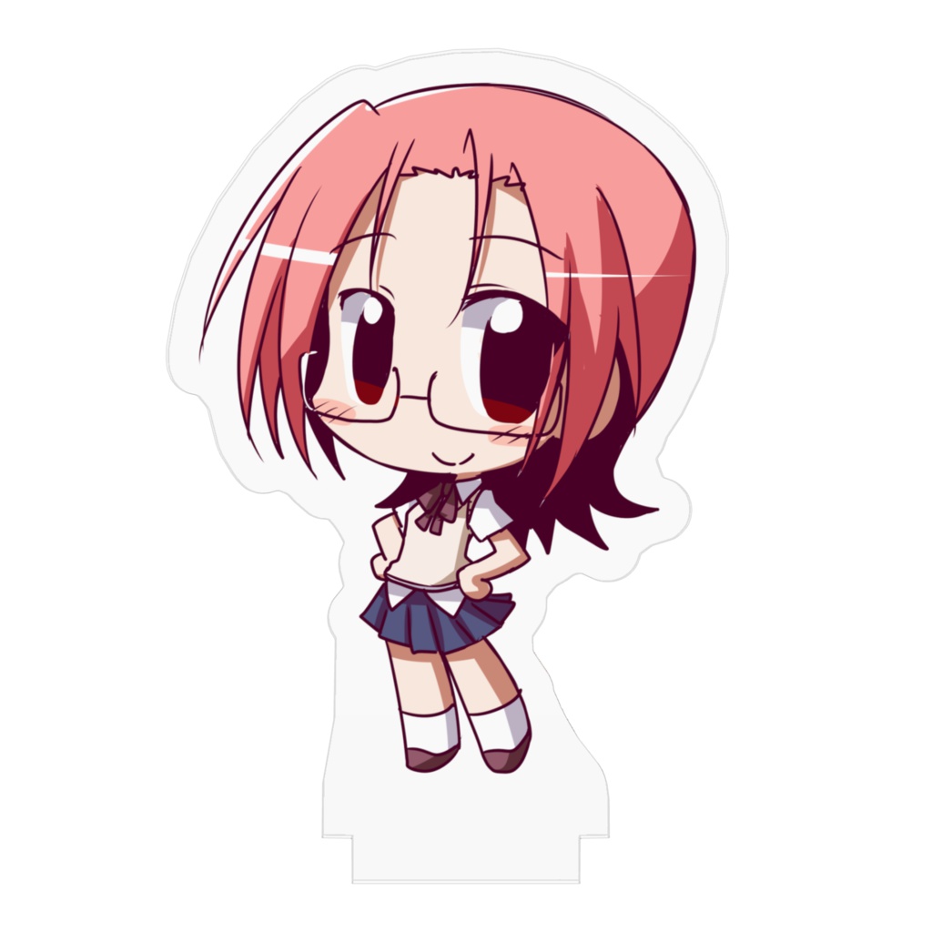 メガネでベストな子のアクリルフィギュア