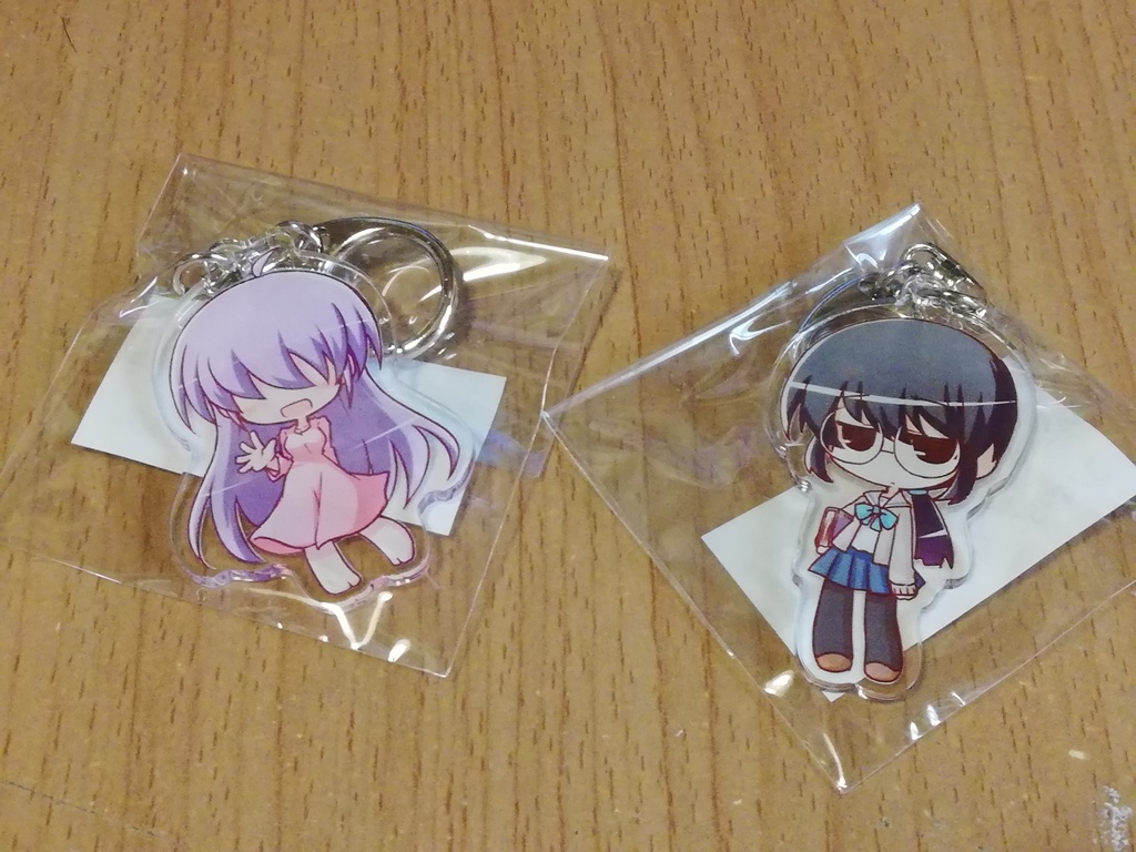 じと目まるめがねちゃんアクリルキーホルダー