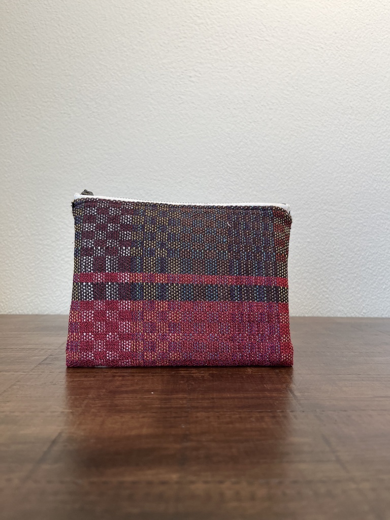 ポーチ(格子柄)①