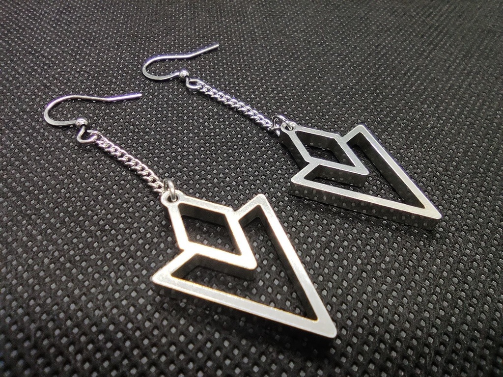 マーカー風ピアス