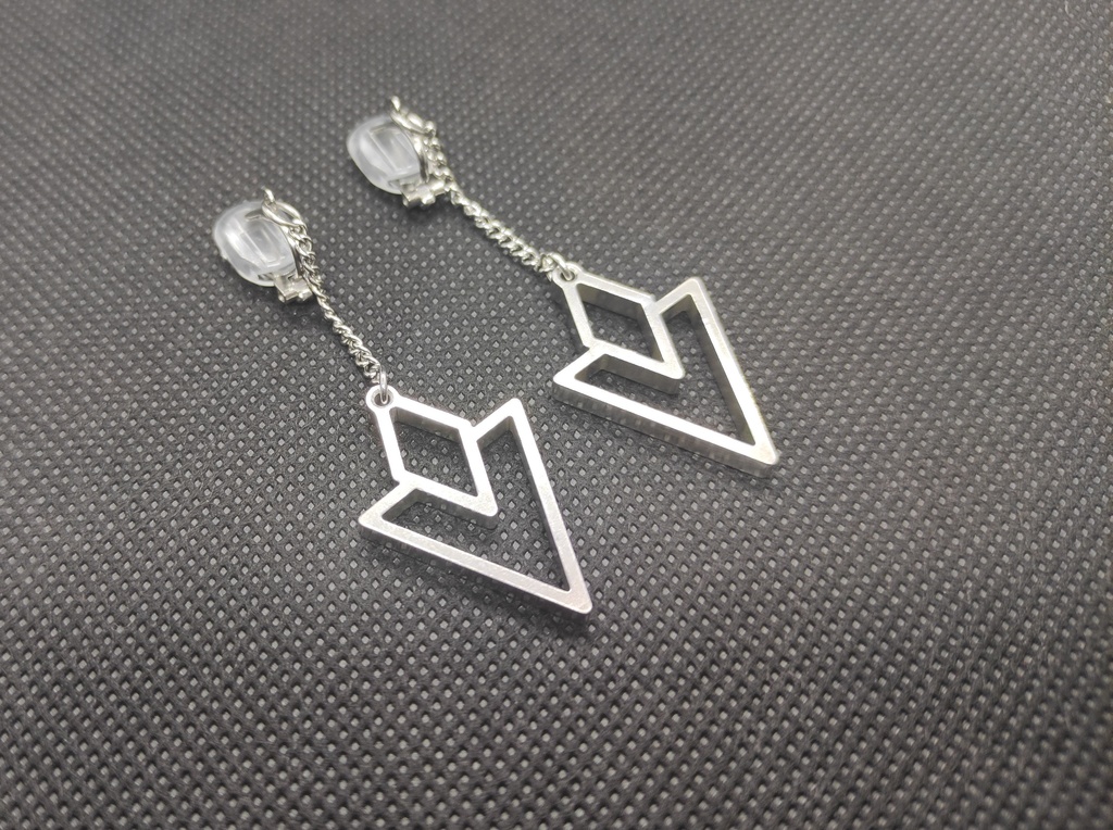 マーカー風イヤリング