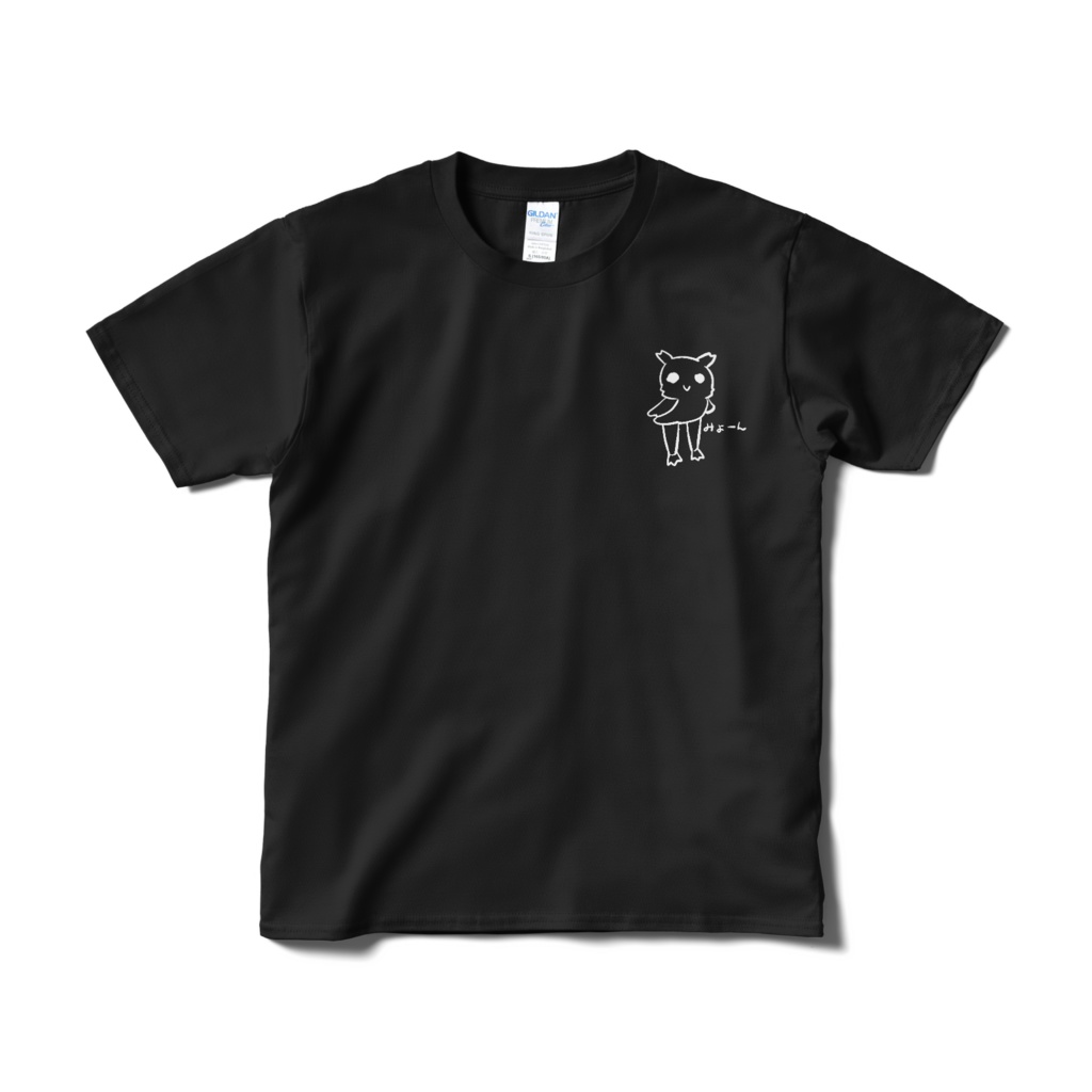 【常設】ワンポイントみょーんTシャツ（黒）