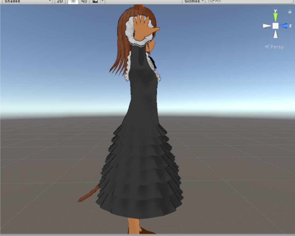 3dモデル フリルワンピース Vrchat想定着せ替え服 Higashikata0 Booth