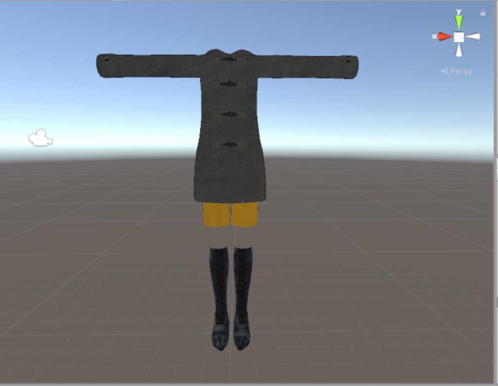 [3Dモデル]ダッフルコート（VRChat想定着せ替え服）