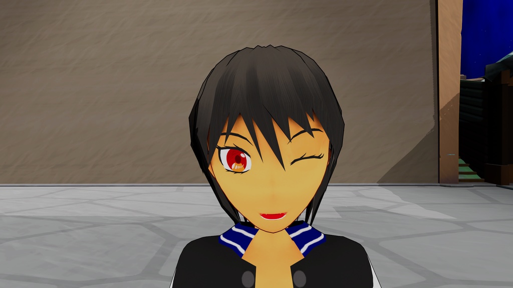 【3Dモデル】スタジャン子(VRChat使用想定+フルトラッキング対応)