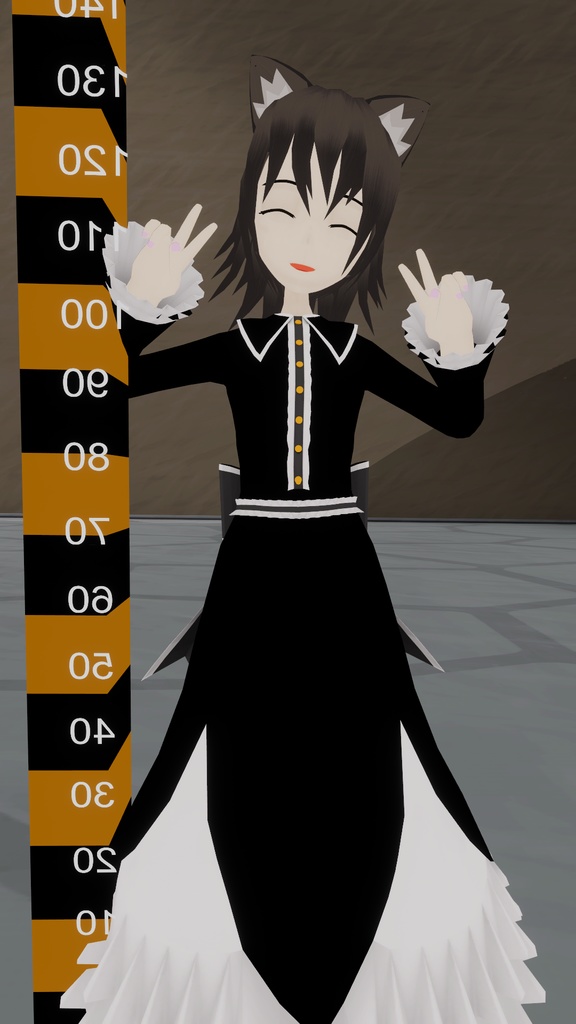 【3Dモデル】ジト子（VRChat使用想定＋フルトラッキング対応）