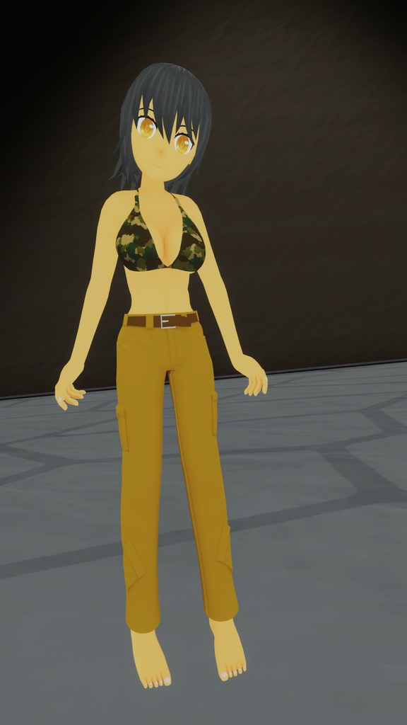 【3Dモデル】マベ子(VRChat使用想定+フルトラッキング対応)