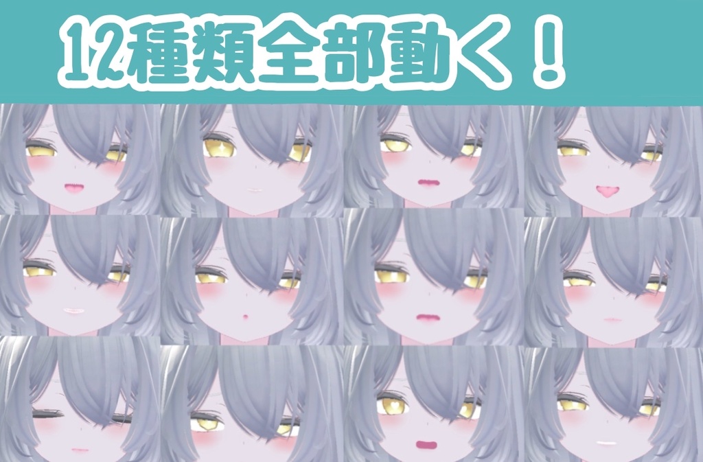 【 12種類全部動く 】MA対応 えっちな♡ルルネちゃん表情アニメーション♡rurune