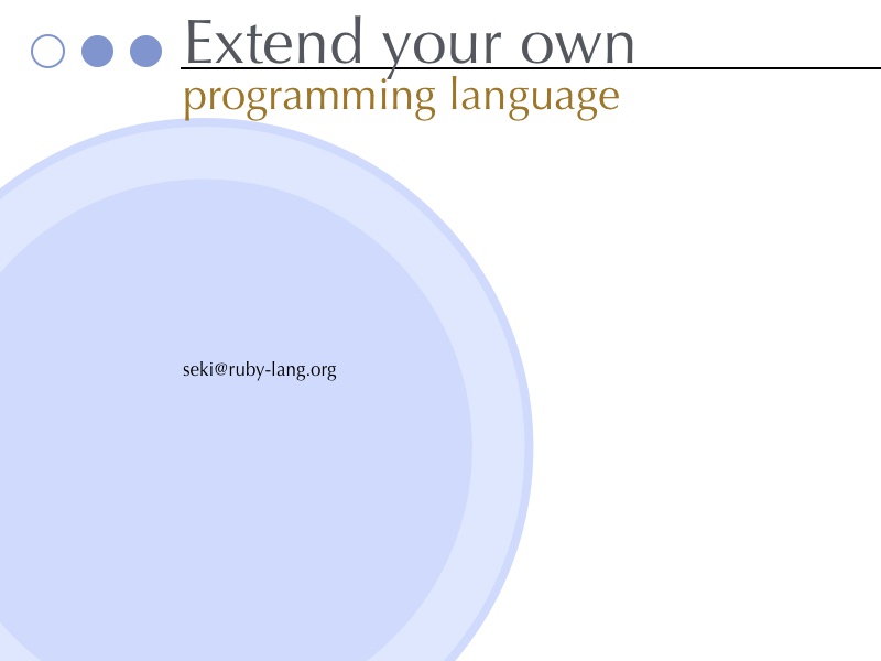 Extend your own programming language (Ver.RK18) PDF & Keynote文書